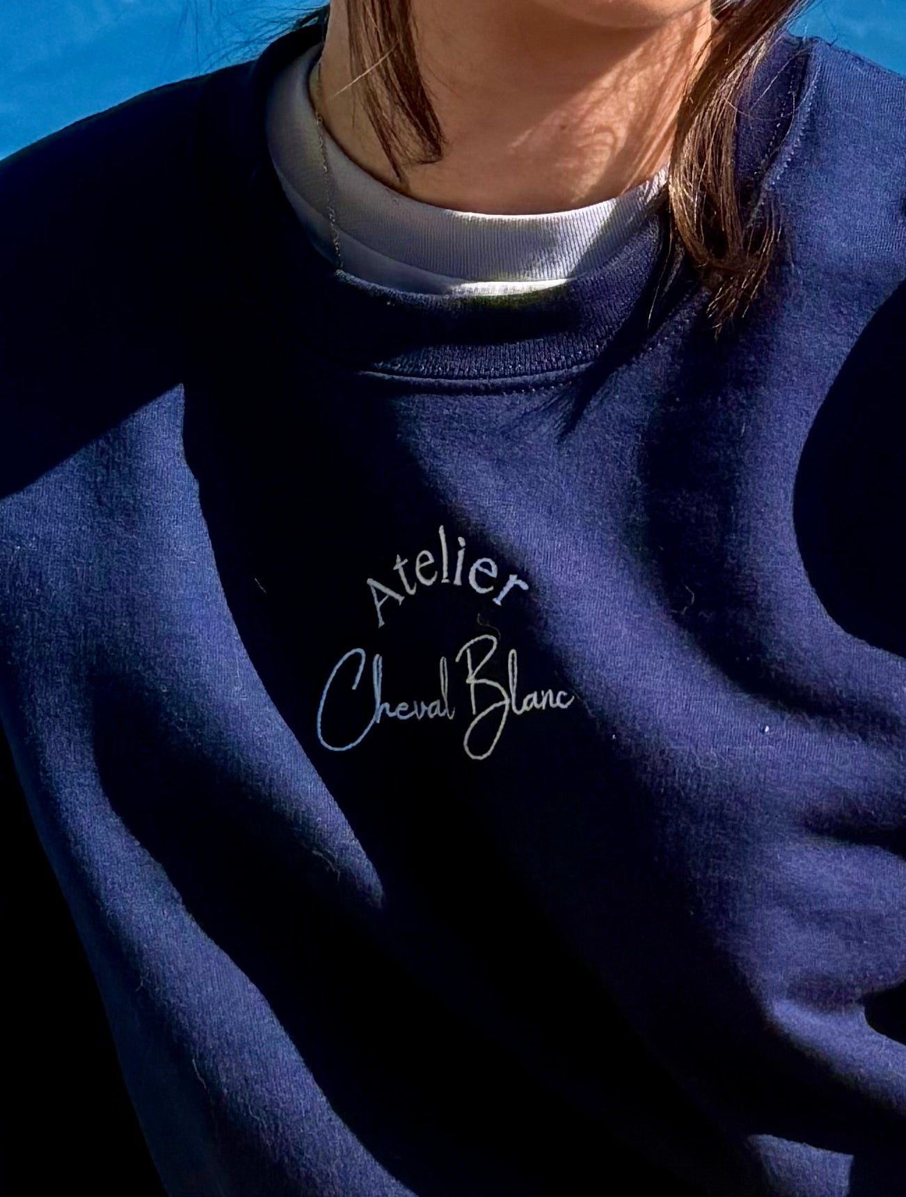 The Essentials - the embroidered crewneck